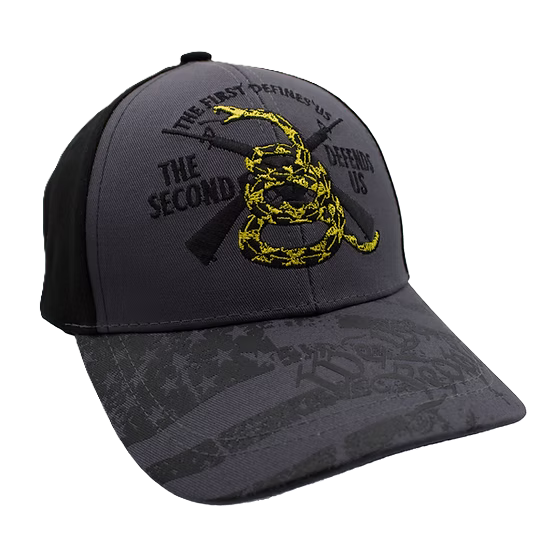 The First Defines Us The Second Defends US Cap - Dark Gray/Black