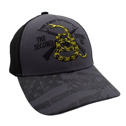 The First Defines Us The Second Defends US Cap - Dark Gray/Black