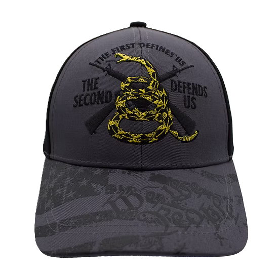 The First Defines Us The Second Defends US Cap - Dark Gray/Black