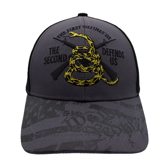 The First Defines Us The Second Defends US Cap - Dark Gray/Black