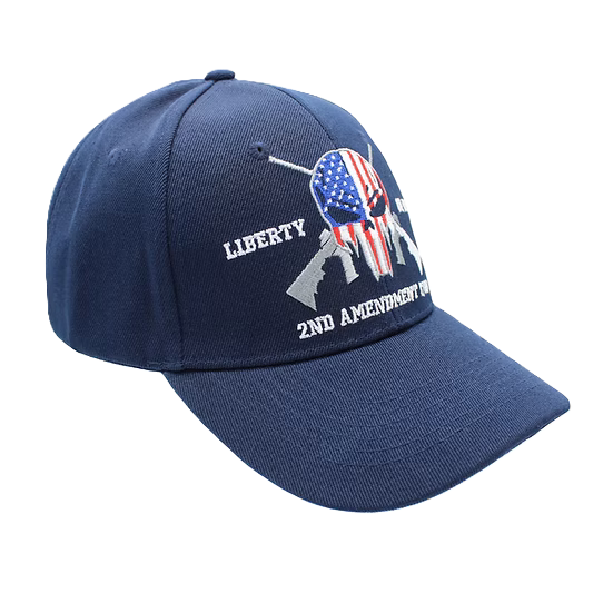 Punisher Liberty Or Death Cap - Navy Blue and Black