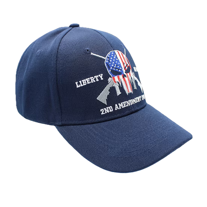 Punisher Liberty Or Death Cap - Navy Blue and Black