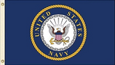 U.S. Navy Emblem 3x5' Polyester Flag