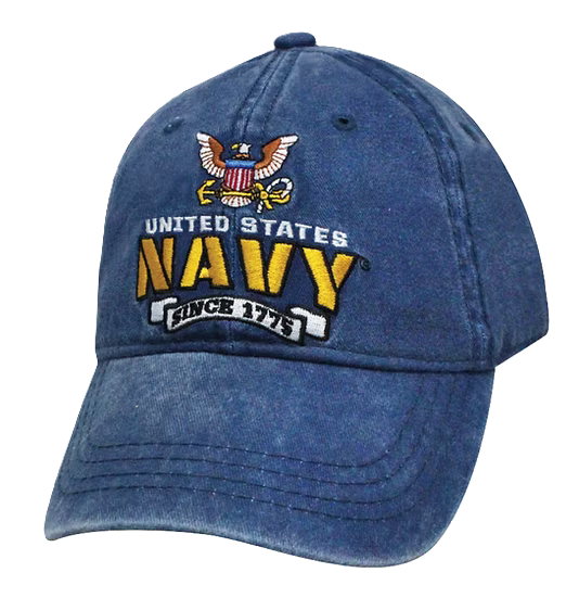 United States Navy Fury Stone Washed Cap - Blue