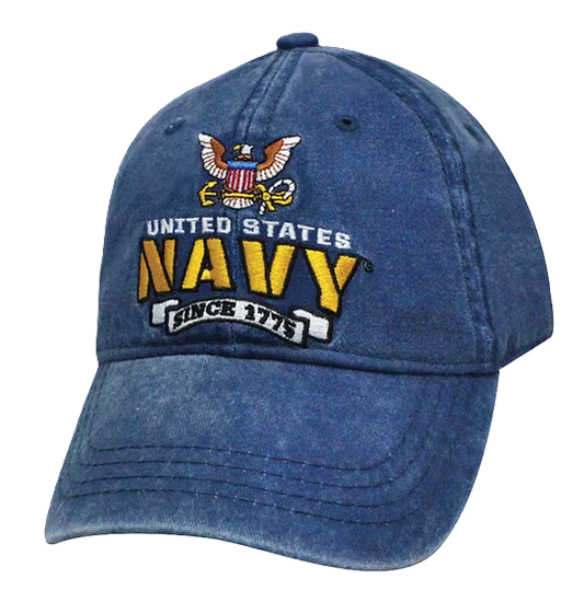 United States Navy Fury Stone Washed Cap - Blue