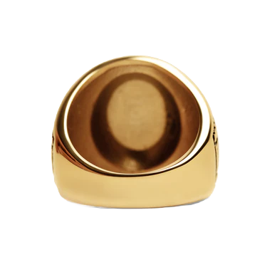 18K Gold PVD Stainless Steel United States Military Veterans Men's Ring